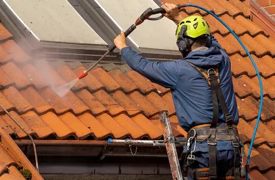 Démoussage et hydrofuge de toiture à Vernie